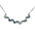 Sterling with Opal Star Of David Opening Magnetic Necklace